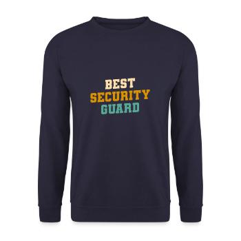 Meilleur agent d’application de la loi de gardien de sécurité - Sweat-shirt Unisexe - marine - Devant - Alina (178cm) & Michal (187cm)
