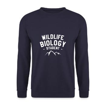 Wildlife Biology Student Biologist - Unisex Sweatshirt - navy - Front - Alina (178cm) & Michal (187cm)