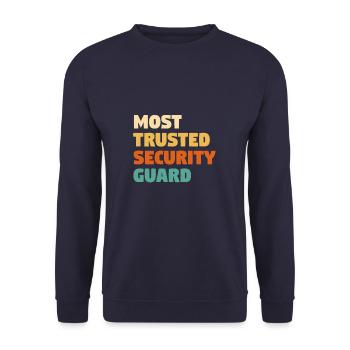 Application de la loi des agents de sécurité les plus fiables - Sweat-shirt Unisexe - marine - Devant - Alina (178cm) & Michal (187cm)