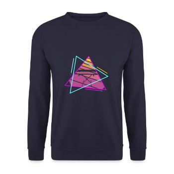 Rétro Vintage Classic Digital Piano Instrument - Sweat-shirt Unisexe - marine - Devant - Alina (178cm) & Michal (187cm)