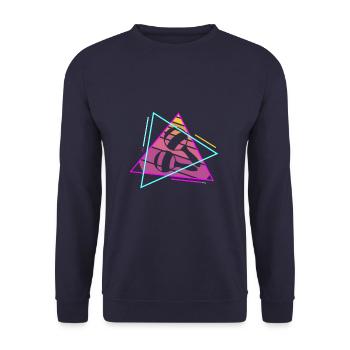 Retro Vintage Classic Maraca Player Instrument - Unisex Sweatshirt - navy - Front - Alina (178cm) & Michal (187cm)