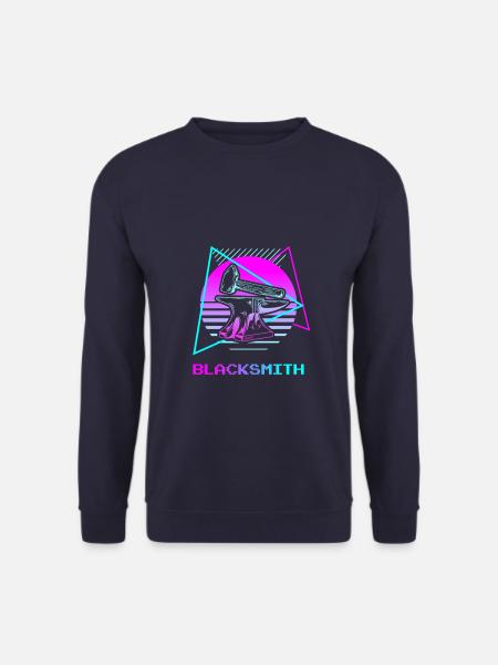 Rétro Vintage Classic Blacksmith Blacksmithing - Sweat-shirt Unisexe - marine