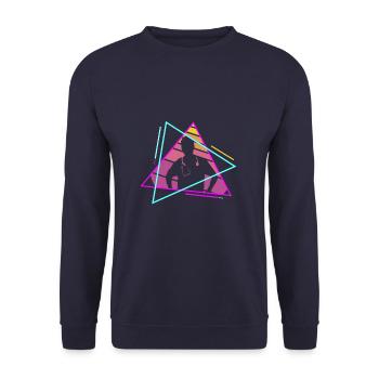 Retro Vintage Classic Doctor Medical - Unisex Sweatshirt - navy - Front - Alina (178cm) & Michal (187cm)