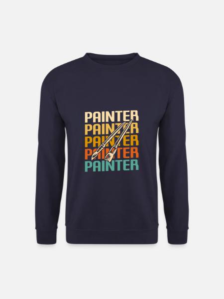 Retro Painter Paint Painting - Unisex Sweatshirt - navy