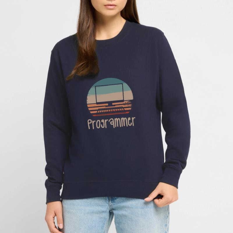 Retro Vintage Programmer Computer Programming Unisex Pullover