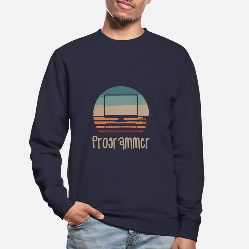 Retro Vintage Programmer Computer Programming Unisex Pullover