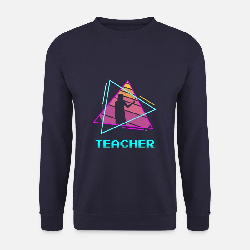 Retro Teacher Professor Teaching - Unisex Pullover - Navy