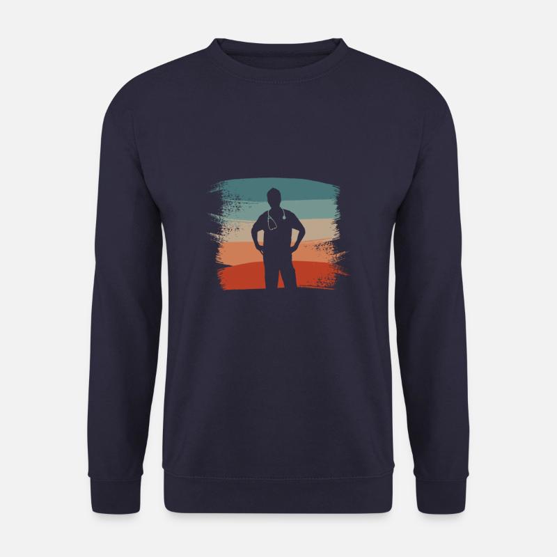 Retro Vintage Classic Doctor Medical - Unisex Pullover - Navy