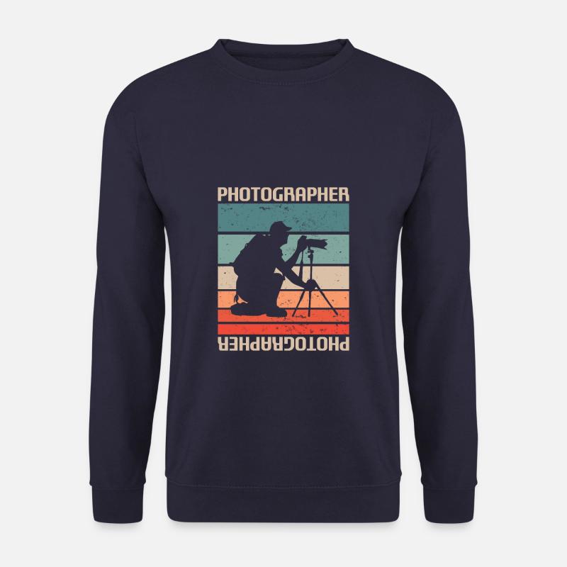 Retro Vintage Classic Photographer Photography - Unisex Pullover - Navy