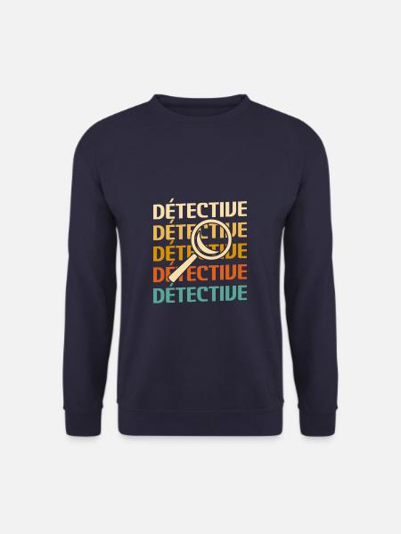 Retro Détective Enquêteur - Sweat-shirt Unisexe - marine