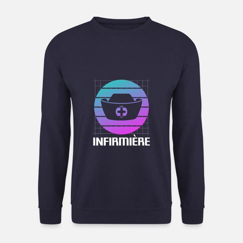 Retro Krankenschwester Krankenschwestern - Unisex Pullover - Navy