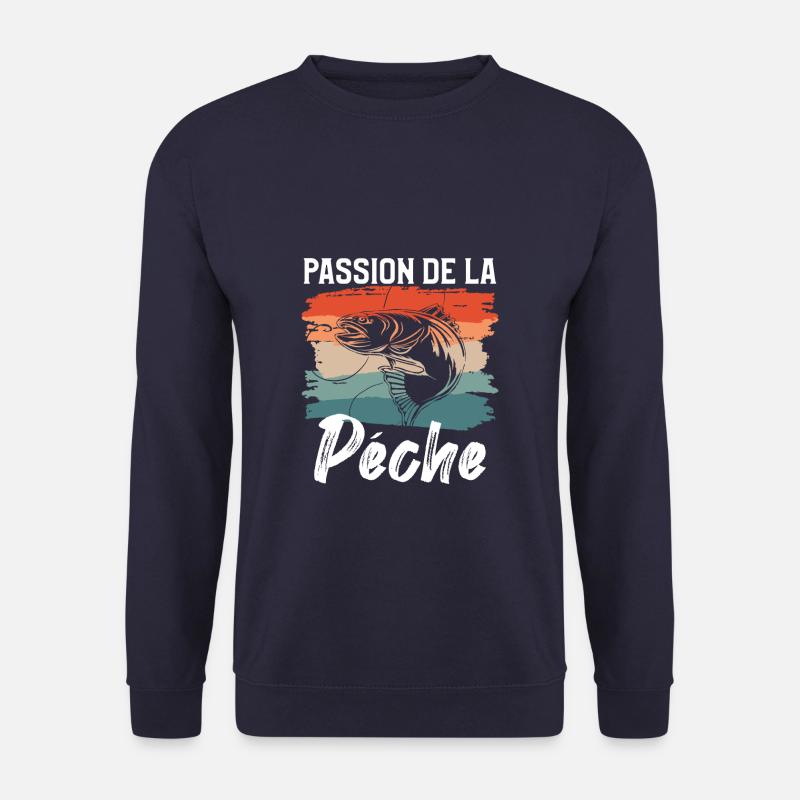 Passion De La Pêche Pêcheur - Sweat-shirt Unisexe - marine