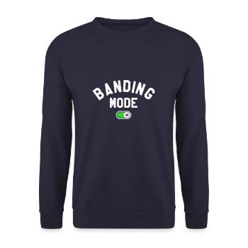 Banding-Modus bei Magen-Sleeve-Bariatrische Chirurgie - Unisex Pullover - Navy - Vorne - Alina (178cm) & Michal (187cm)