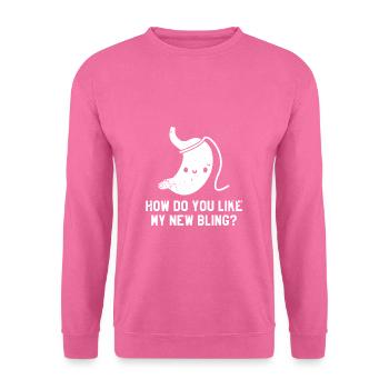 Wie gefällt dir mein neuer Bling Magenbypass - Unisex Pullover - Pink - Vorne