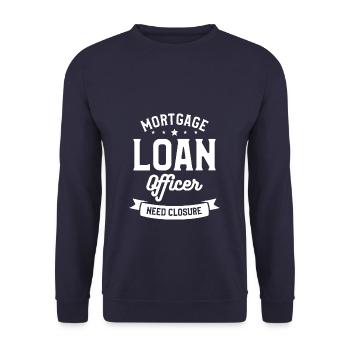 Hypothekendarlehenssachbearbeiter brauchen Schließung Immobilien - Unisex Pullover - Navy - Vorne - Alina (178cm) & Michal (187cm)