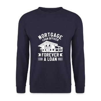 Agent de prêt hypothécaire Forever A Loan Real Estate - Sweat-shirt Unisexe - marine - Devant - Alina (178cm) & Michal (187cm)