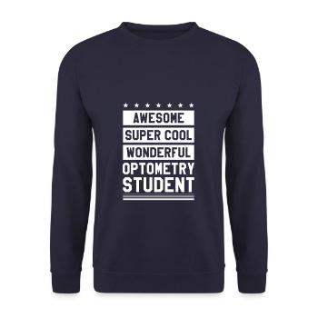Super Super Cool Merveilleux étudiant en optométrie - Sweat-shirt Unisexe - marine - Devant - Alina (178cm) & Michal (187cm)
