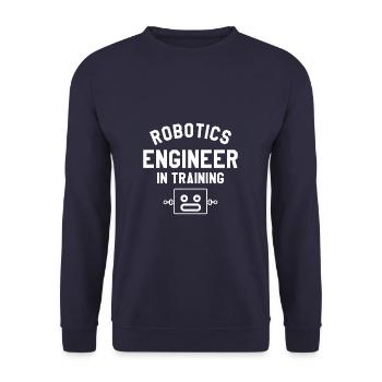 Robotik-Ingenieur in Ausbildung Science Engineering - Unisex Pullover - Navy - Vorne - Alina (178cm) & Michal (187cm)