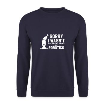Désolé de ne pas avoir écouté auquel je pensais - Sweat-shirt Unisexe - marine - Devant - Alina (178cm) & Michal (187cm)