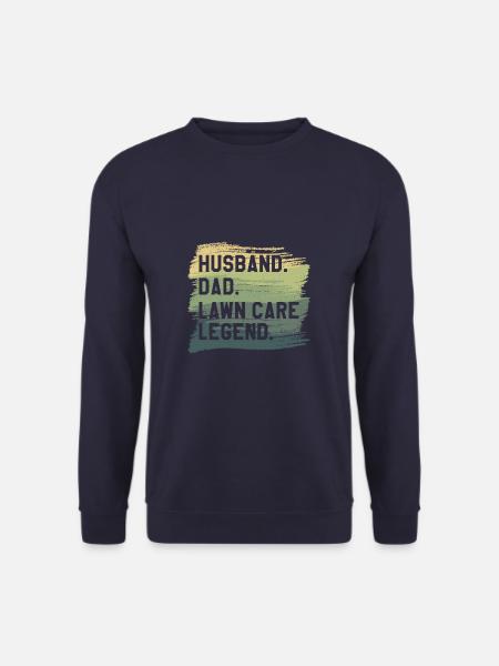 Ehemann Papa Rasenpflege Legende Rasenmäher Rasenmäher - Unisex Pullover - Navy