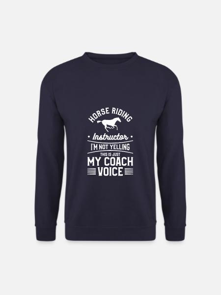 Reitlehrer Ich schreie nicht Pferd - Unisex Pullover - Navy