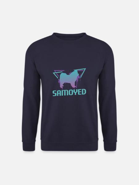 Retro Samoyed Dog Lover - Unisex Sweatshirt - navy