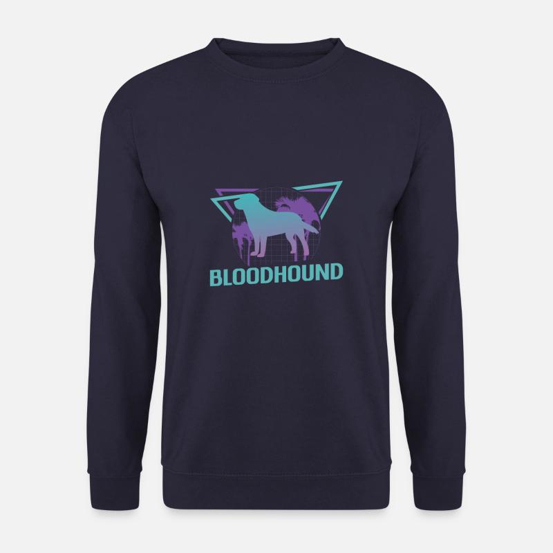 Retro Bluthund-Bluthund-Hundeliebhaber - Unisex Pullover - Navy