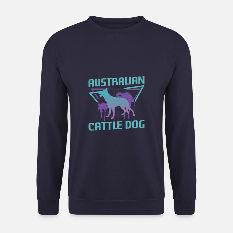 Retro Australian Cattle Dog Lover - Unisex Sweatshirt - navy