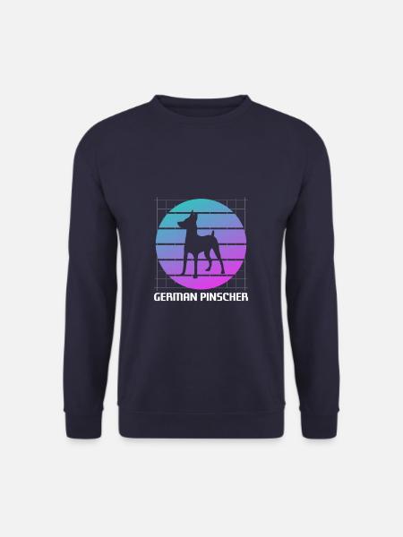 Retro German Pinscher Dog Lover - Unisex Sweatshirt - navy