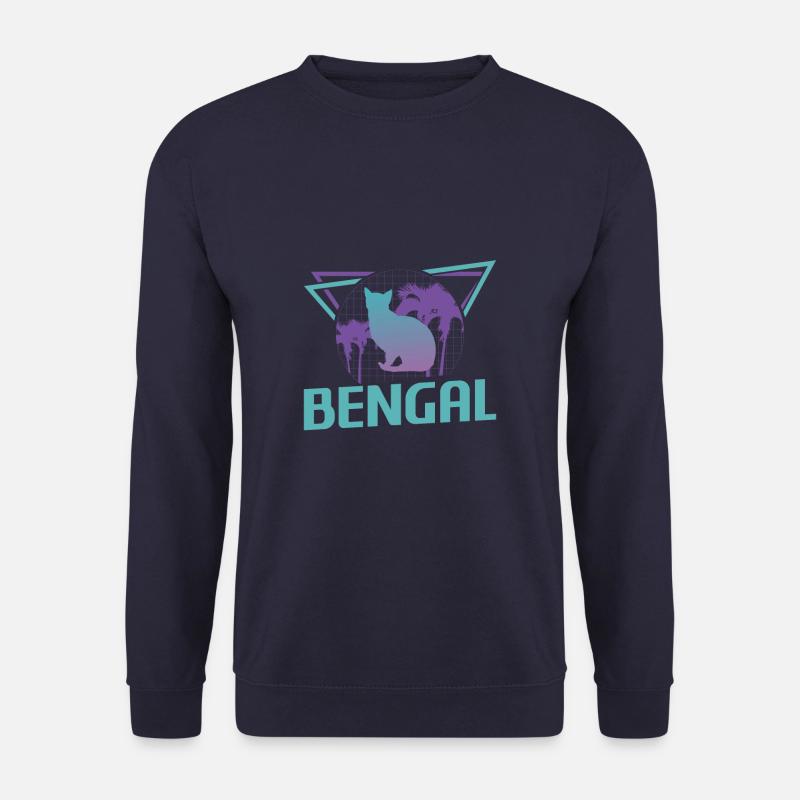 Retro Bengal Katzenliebhaber - Unisex Pullover - Navy