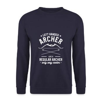I Don't Go Anywhere Without My Bipod Coyote - Unisex Sweatshirt - navy - Front - Alina (178cm) & Michal (187cm)