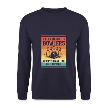 I Don't Go Anywhere Without My Bipod Coyote - Unisex Sweatshirt - navy - Front - Alina (178cm) & Michal (187cm)