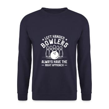 I Don't Go Anywhere Without My Bipod Coyote - Unisex Sweatshirt - navy - Front - Alina (178cm) & Michal (187cm)