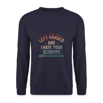 I Don't Go Anywhere Without My Bipod Coyote - Unisex Sweatshirt - navy - Front - Alina (178cm) & Michal (187cm)