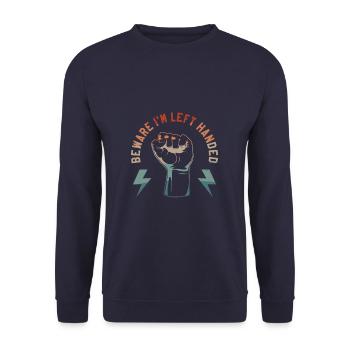 I Don't Go Anywhere Without My Bipod Coyote - Unisex Sweatshirt - navy - Front - Alina (178cm) & Michal (187cm)