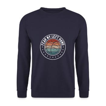 I Don't Go Anywhere Without My Bipod Coyote - Unisex Sweatshirt - navy - Front - Alina (178cm) & Michal (187cm)
