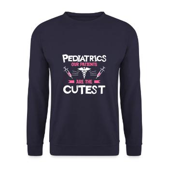 Pediatrics Our Patients Are The Cutest - Unisex Sweatshirt - navy - Front - Alina (178cm) & Michal (187cm)