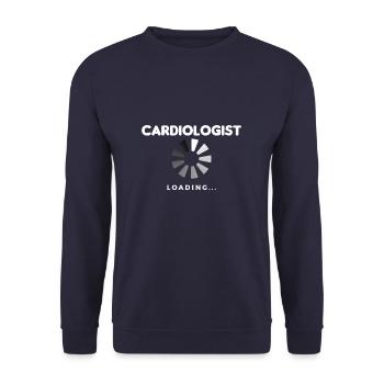 Cardiologue Loading Cardiologie Cardio - Sweat-shirt Unisexe - marine - Devant - Alina (178cm) & Michal (187cm)