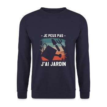 Je Peux Pas J'ai Jardin Jardinage Jardinier - Sweat-shirt Unisexe - marine - Devant - Alina (178cm) & Michal (187cm)