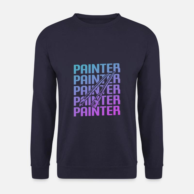 Retro Maler Malerei - Unisex Pullover - Navy