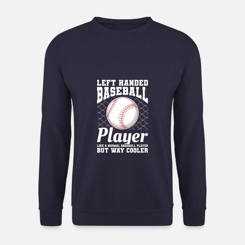 Ich bin der linkshändige Pitcher, den dein Trainer dich gewarnt hat - Unisex Pullover - Navy