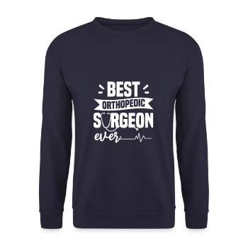Best Orthopedic Surgeon Ever Orthopedist Doctor - Unisex Sweatshirt - navy - Front - Alina (178cm) & Michal (187cm)