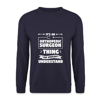 C’est une chose de chirurgien orthopédique que vous ne voudriez pas - Sweat-shirt Unisexe - marine - Devant - Alina (178cm) & Michal (187cm)