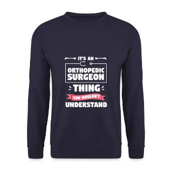 It's An Orthopedic Surgeon Thing You Wouldn't - Unisex Sweatshirt - navy - Front - Alina (178cm) & Michal (187cm)