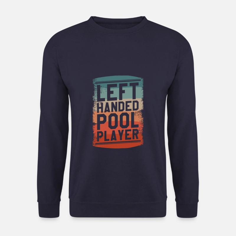 Linkshänder Billard - Unisex Pullover - Navy