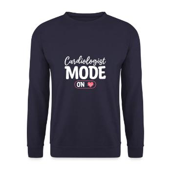 Mode cardiologue sur cardiologie cardiologie cardio - Sweat-shirt Unisexe - marine - Devant - Alina (178cm) & Michal (187cm)
