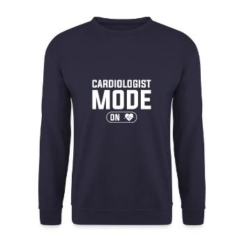 Mode cardiologue sur cardiologie cardiologie cardio - Sweat-shirt Unisexe - marine - Devant - Alina (178cm) & Michal (187cm)
