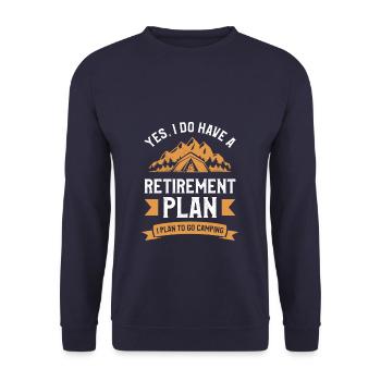 Oui, j’ai un plan de retraite que j’ai l’intention d’aller - Sweat-shirt Unisexe - marine - Devant - Alina (178cm) & Michal (187cm)