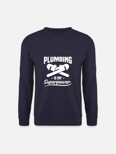 Klempner sind meine Superpower Klempner Klempner - Unisex Pullover - Navy