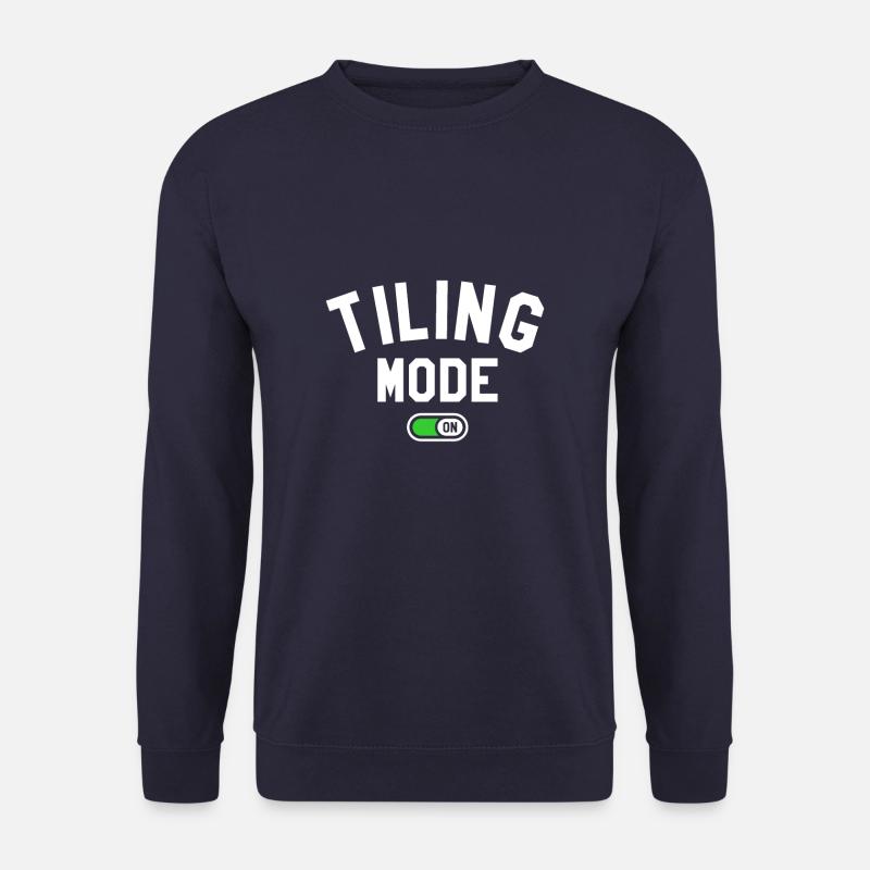 Kachelmodus auf Fliesenlegern Fliesenfliese - Unisex Pullover - Navy